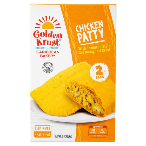 Golden Krust Jamaican Style Chicken Turnover Patties, 5.0 oz, 2 count