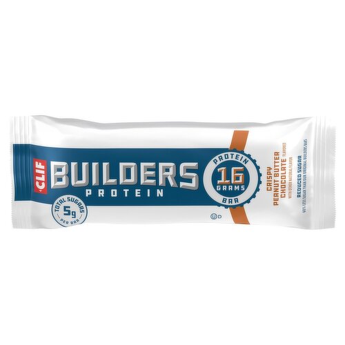 Clif Builders Crispy Peanut Butter Chocolate Flavored Protein Bar, 1.97 oz