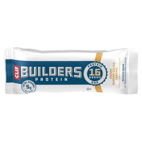 Clif Builders Crispy Almond Salted Caramel Protein Bar, 1.97 oz