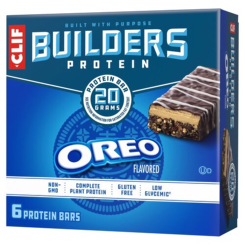 Clif Builders Oreo Flavored Protein Bars, 2.4 oz, 6 count