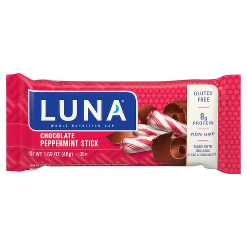 Luna Chocolate Peppermint Stick Whole Nutrition Bar, 1.69 oz