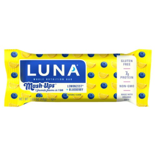 Luna Mash-Ups Lemonzest + Blueberry Whole Nutrition Bar, 1.69 oz