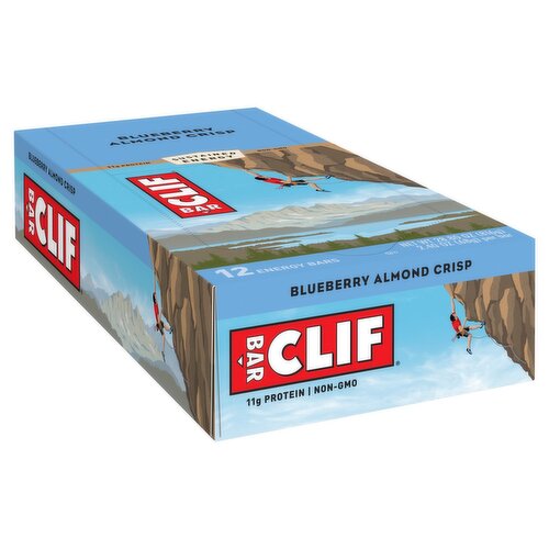 Clif Bar Blueberry Almond Crisp Energy Bars, 2.40 oz, 12 count