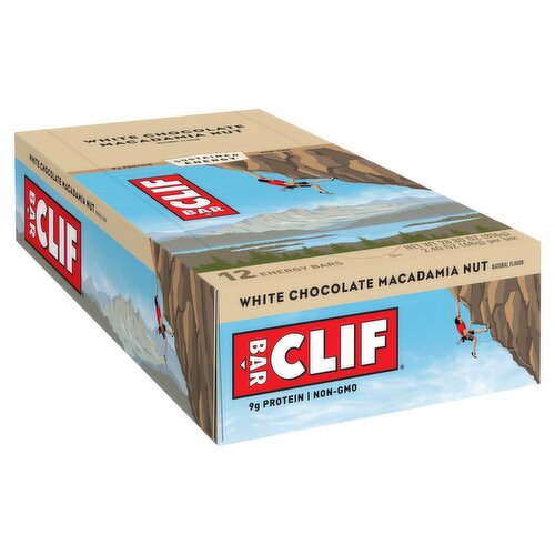 Clif Bar White Chocolate Macadamia Nut Energy Bars, 2.40 oz, 12 count