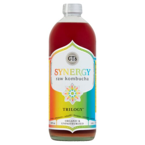 GT's Synergy Trilogy Raw Kombucha, 48 fl oz 