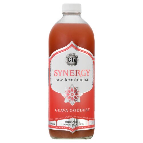 SYNERGY Guava Goddess Kombucha, Organic, 48oz