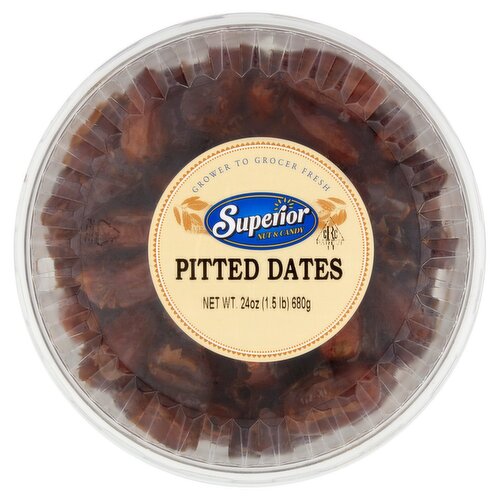 Superior Nut & Candy Pitted Dates, 24 oz