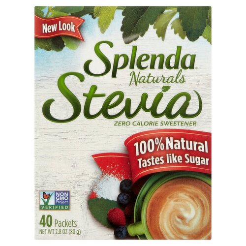 Splenda Naturals Stevia Zero Calorie Sweetener, 40 count, 2.8 oz