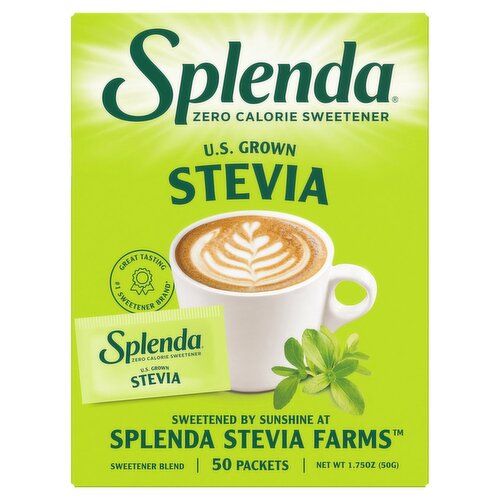 Splenda Stevia Zero Calorie Sweetener Blend, 50 count, 1.75 oz