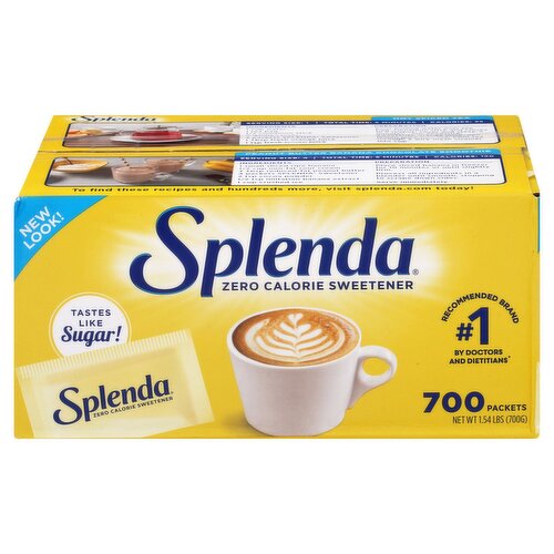 Splenda Zero Calorie Sweetener, 700 count, 1.54 lbs