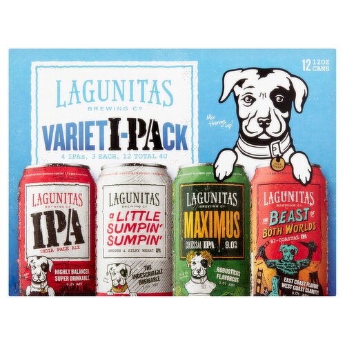 Lagunitas Brewing Co. Varieti-Pack India Pale Ale, 12 count, 12 oz