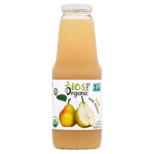 IOS Love Organic 100% Organic Pear Juice, 33.8 fl oz