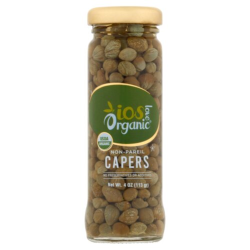 IOS Love Organic Non-Pareil Capers, 4 oz