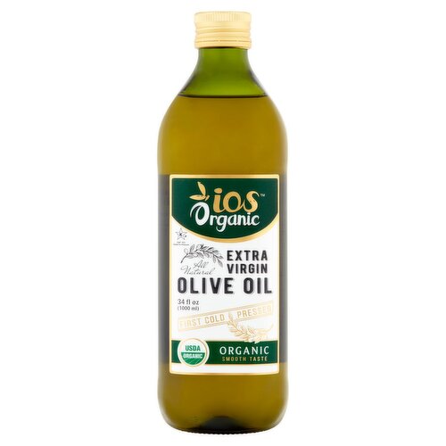 IOS Organic Extra Virgin Olive Oil, 34 fl oz