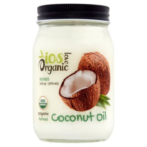 IOS Love Organic Refined Coconut Oil, 14 fl oz