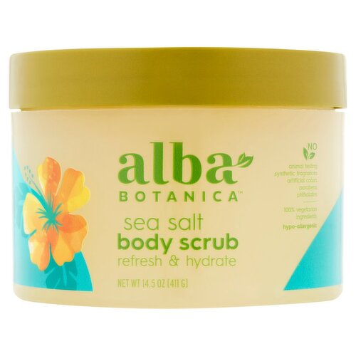 Alba Botanica Sea Salt Body Scrub, 14.5 oz