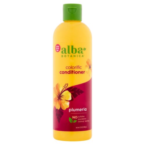 Alba Botanica Plumeria Colorific Conditioner, 12 oz