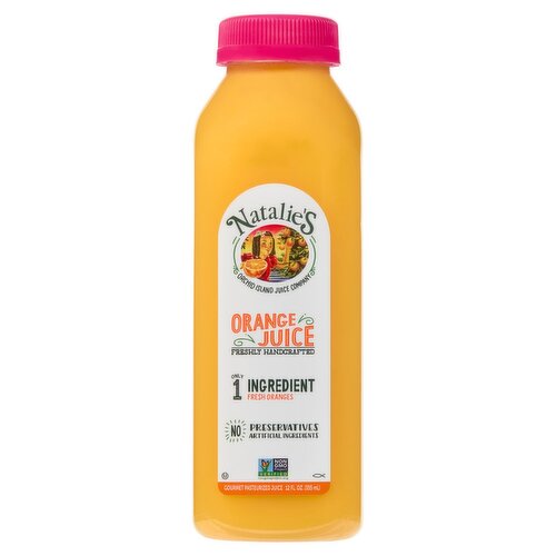 Natalie's Orange Gourmet Pasteurized Juice, 12 fl oz