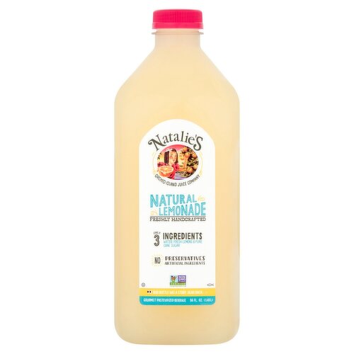 Natalie's Natural Lemonade Gourmet Pasteurized Beverage, 56 fl oz