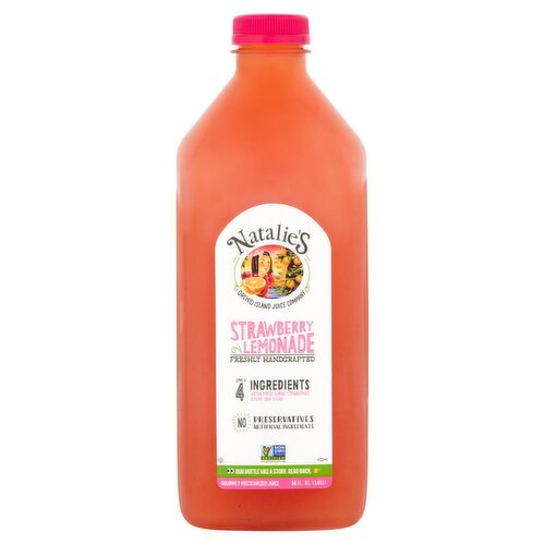 Natalie's Strawberry Lemonade Gourmet Pasteurized Juice, 56 fl oz