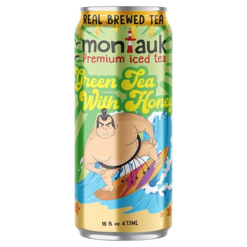 Montauk Green Tea with Honey Premium Iced Tea, 16 oz