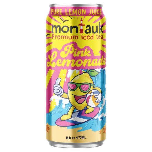 Montauk Pink Lemonade Premium Iced Tea, 16 oz