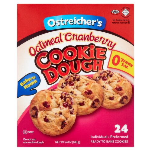 Ostreicher's Oatmeal Canberry Cookie Dough, 24 count, 24 oz