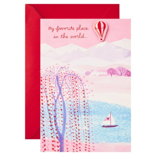 Hallmark Paper Wonder Valentines Day Pop Up Card for Significant Other (Hot Air Balloon Valentine)