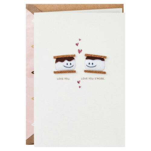 Hallmark Signature Valentines Day Card for Husband, Wife, Boyfriend, Girlfriend (Smores)