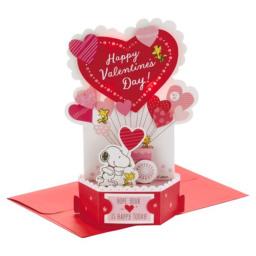 Hallmark Paper Wonder Musical Peanuts Pop Up Valentines Day Card (Plays Linus and Lucy)