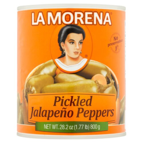La Morena Pickled Jalapeño Peppers, 28.2 oz