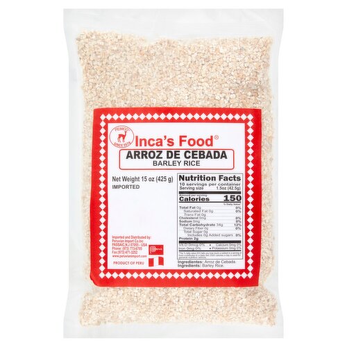 Inca's Food Barley Rice, 15 oz