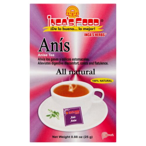 Inca's Food Inca's Herbs Anise Tea, 25 count, 0.88 oz