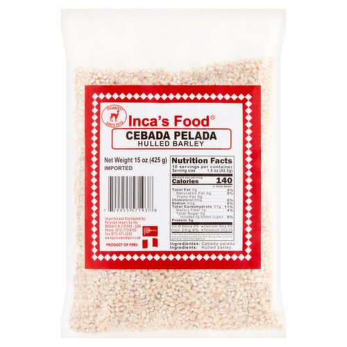 Inca's Food Hulled Barley, 15 oz