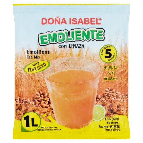 Doña Isabel Emollient Tea Mix with Flax Seed, 4.2 oz