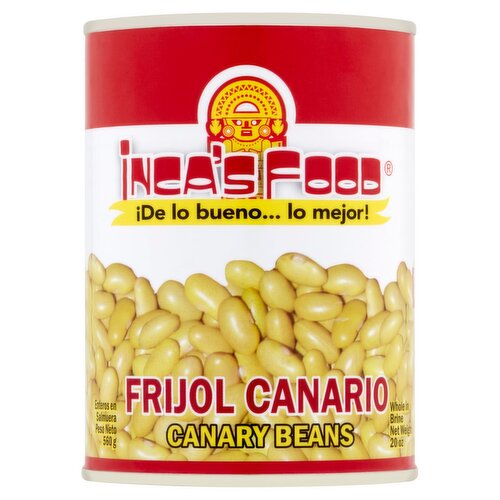 Inca's Food Canary Beans Whole in Brine, 20 oz