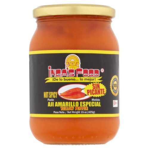 Inca's Food Not Spicy Yellow Pepper Paste, 15 oz