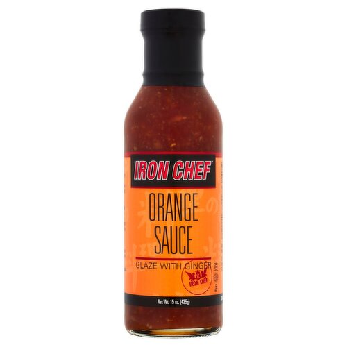 Iron Chef Orange Sauce Glaze with Ginger, 15 oz