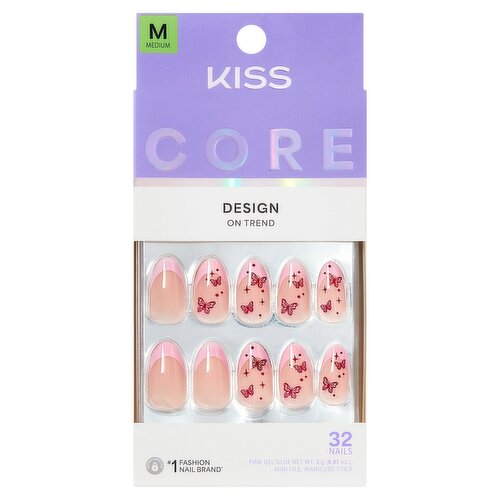 Kiss Core Signature Medium on Trend Design Nails Kit