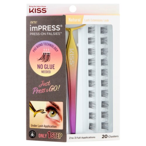 Kiss imPress Press-On Falsies Natural Lash Extensions Kit