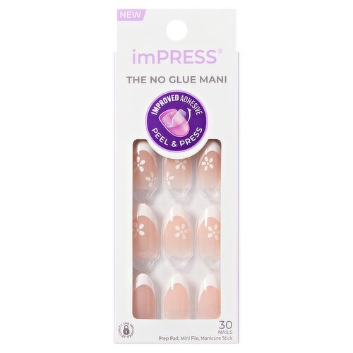 Kiss ImPress Medium Fearless Nails, Size M, 30 count