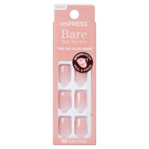 ImPress Bare but Better Instinct Short Color Nails, 30 count