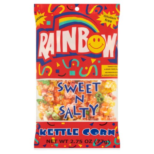 Rainbow Kettle Corn Sweet n Salty Popcorn Family Size, 2.75 oz