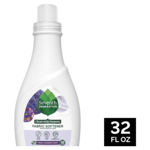 Seventh Generation Fresh Lavender Scent Fabric Softener, 32 loads, 32 fl oz