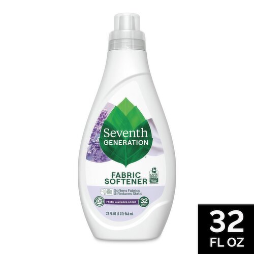 Seventh Generation Fresh Lavender Scent Fabric Softener, 32 loads, 32 fl oz