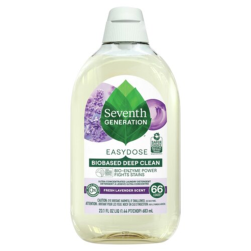 Seventh Generation EasyDose Fresh Lavender Scent Laundry Detergent, 66 loads, 23.1 fl oz