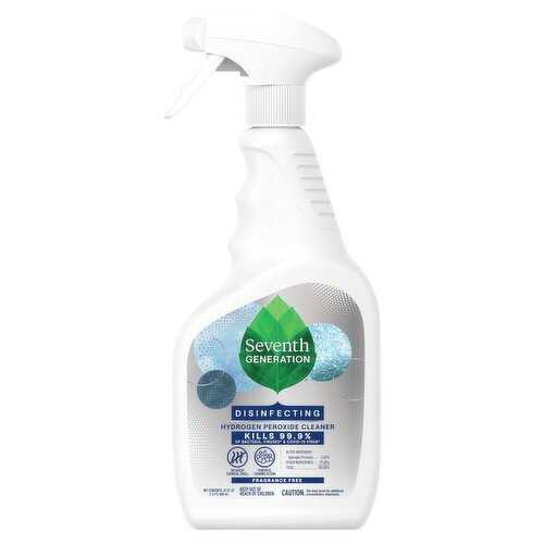 Seventh Generation Fragrance Free Disinfecting Hydrogen Peroxide Cleaner, 23 fl oz