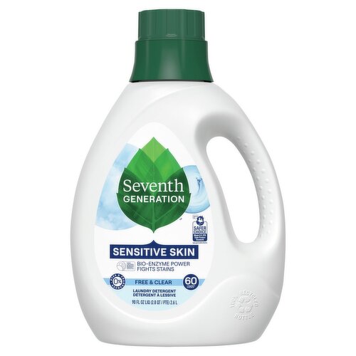 Seventh Generation Free & Clear Laundry Detergent, 60 loads, 90 fl oz