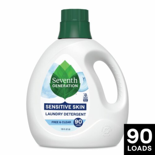 Seventh Generation Sensitive Skin Laundry Detergent, 90 loads, 135 fl oz