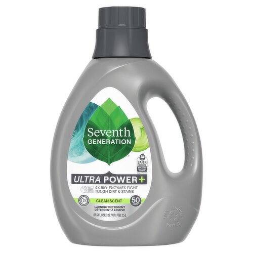 Seventh Generation Ultra Power+ Clean Scent Laundry Detergent, 50 loads, 87.5 fl oz